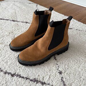Sam Edelman Brown Suede Chelsea Boots size 9